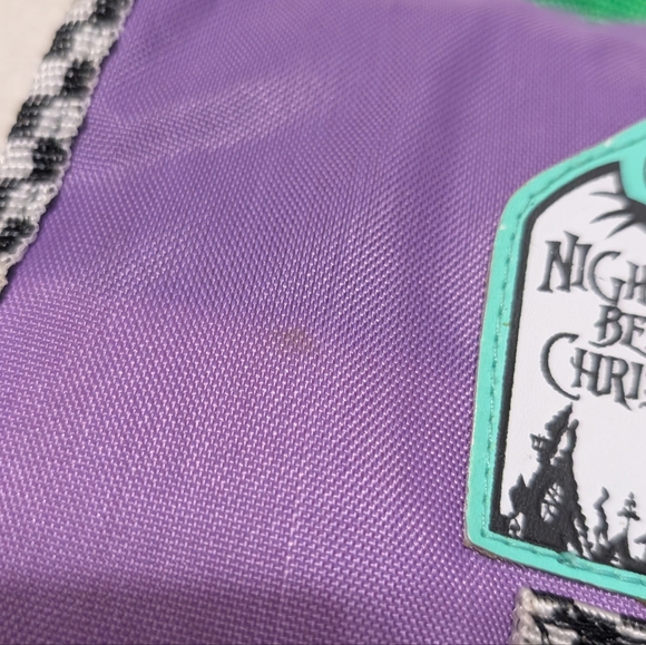 Disney The Nightmare Before Christmas Backpack Lock Shock Barrel Checkered - Picture 7 of 12